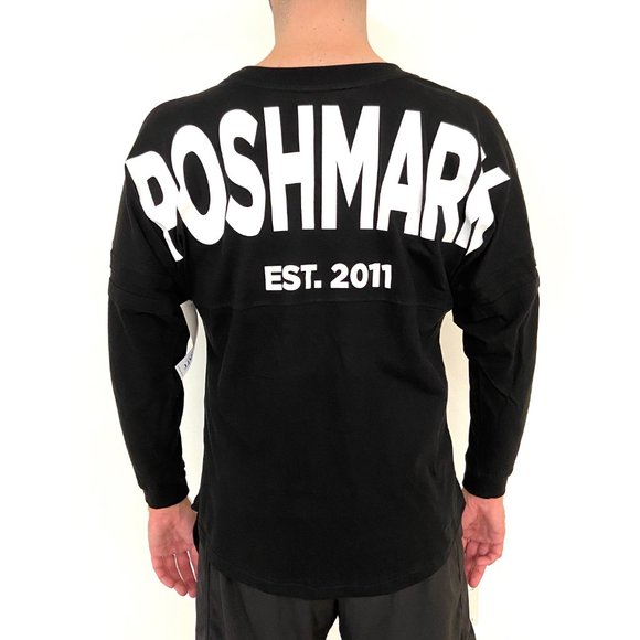 Black Long Sleeve Poshmark Tee - Picture 4 of 5